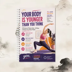 Quaderno a spirale per piano di esercizi giornalieri di Pilates 28 giorni guida