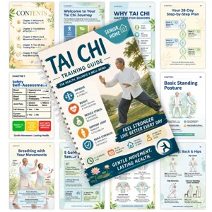Tai Chi Trainingshandbuch für Senioren, 28-Tage-Schritt-für-Schritt-Heimtraining, Spiralbindung.