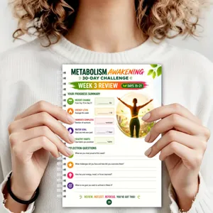 Quaderno spirale sfida metabolismo 30 giorni agenda pianificatore perdita di peso