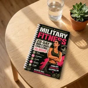 Women Day Home Workout Plan Spiral Notebook Military Fitness Challenge Journal Spiral Bound Exercise Guide Fitness Tracker