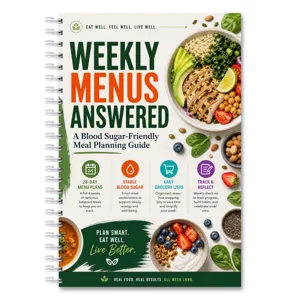 Carnet de planification des repas hebdomadaires guide de régime anti-glycémie 28 jours