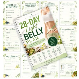 quaderno a spirale da 28 giorni light belly plan diario di abitudini alimentari e stile di vita