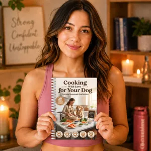 Dog recipe notebook spiral bound 28 days homemade dog food guide detailed cooking handbook