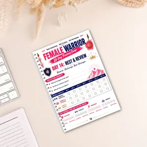 Fitness Trainingstagebuch 28-Tage Planer Journal tägliches Workout Logbuch für Frauen