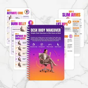 Büro Stuhl Workout Fitness Handbuch Spiralnotizbuch 20-Tage Trainingsplan Planer