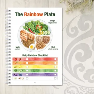 Carnet de notes en spirale pour régime de santé planificateur de repas hebdomadaire journal