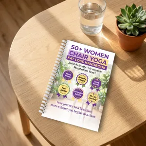 50+ Damen Stuhl Yoga Gewichtsverlust Handbuch Spiralbindung Workout Logbuch Für Senioren Gelenkschonend Fitness Handbuch