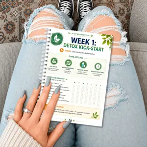 30-day body reset plan spiral planner, daily fitness and habit tracker journal notebook.