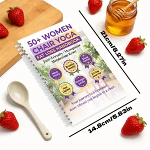 Seniorin Frauen Stuhl Yoga Gewichtsverlust Handbuch Spirale Fitness Leitfaden 21cm