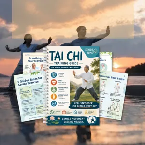 Senioren Zuhause Tai Chi Trainingshandbuch Ringbuch mit 28-Tage Schritt-für-Schritt Fitness.