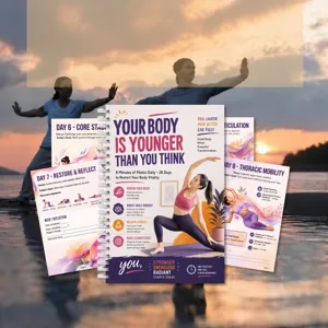 Quaderno di allenamento quotidiano pilates piano fitness 28 giorni rilegatura spirale