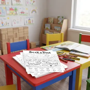 Libro da colorare animali polari cerca e trova set d'arte educativo per bambini piccoli.
