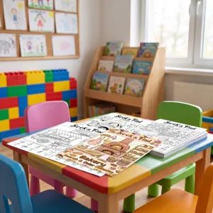 Kids bakery theme coloring book set, fun seek and find activity drawing books for kids.