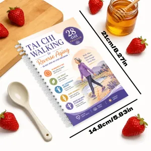 Guida fitness taccuino spirale programma camminata Tai Chi 28 giorni in dettaglio