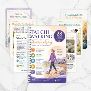 Guida camminata Tai Chi programma 28 giorni quaderno spirale benessere fitness anziani.