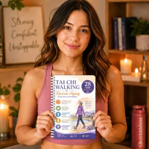 Manuale di fitness del programma di camminata Tai Chi di 28 giorni e guida per il benessere.