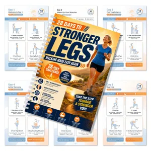 28-Tage-Bein-Training-Geh-Training Spiralnotizbuch-Leitfaden, täglicher Fitnessplan.