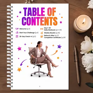 Detailansicht des 28-seitigen Spiral-Fitness-Trainingsplaner-Notizbuchs mit Tages-Layout.