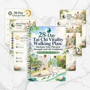 Piano di marcia vitalità tai chi 28 giorni agenda a spirale registro di pratica quotidiana