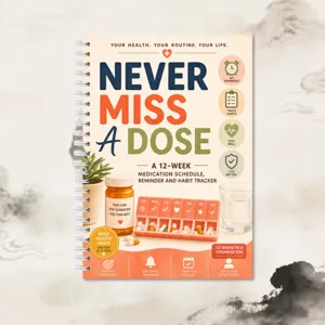 Agenda Diario di Monitoraggio Farmaci e Abitudini 12 Settimane con Spirale per Salute Quotidiana