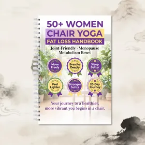 Senioren Yoga Handbuch für Frauen ab 50, 28 Seiten Spiralbindung Stoffwechsel Fitness Anleitung.