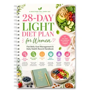 28-daags dieetplan spiralannotatieboek voor vrouwen, dagelijks gezondheids- en eetschema.