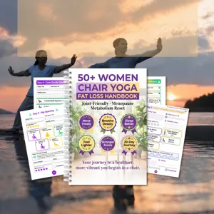 Stuhl-Yoga-Handbuch für Frauen über 50, gelenkschonendes Stoffwechsel-Spiralbuch.