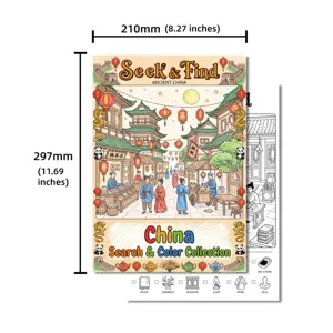 Discover ancient China with this 10-pack search and color poster set, perfect for kids.