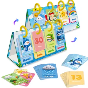 Calendario da tavolo educativo per bambini giocattolo apprendimento precoce data meteo.