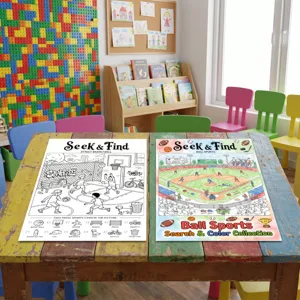 Set de pósters para colorear de deportes, divertida actividad educativa de papel infantil.