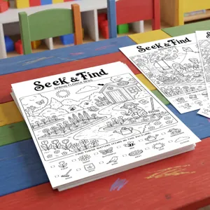 Suchen Und Finden Malplakate Für Kinder Pädagogisches Puzzle Frühlingsthema Handgemalte Zeichenpapier DIY Malblätter Geschenk