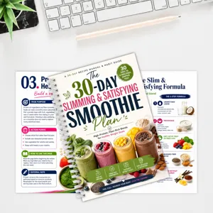 Cuaderno de Espiral con Recetas de Smoothie 30 Días Dieta Sana Guía Nutricional