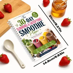 Cuaderno de recetas de batidos de 30 días guía dietética diario de plan de comidas saludable para peso