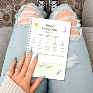 Quaderno con spirale per tracciare umore ed energia diario di benessere pianificatore