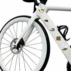 50st literair boek koffie decoratieve stickers waterdichte vinyl stickers fiets