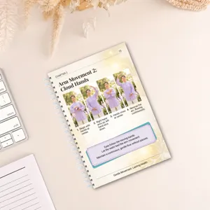 Libretto manuale rilegato a spirale per il piano di salute camminata Tai Chi fitness