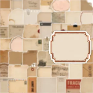 Adesivi per scrapbooking vintage estetica diario carta decorativa cancelleria per fai da te.