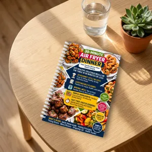 30-Minute Air Fryer Recipe Book & Meal Planner for Healthy Family Dinners & Quick Cooking.