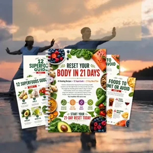 Carnet à spirale de guide de régime santé de 21 jours avec recettes et planification nutritionnelle.