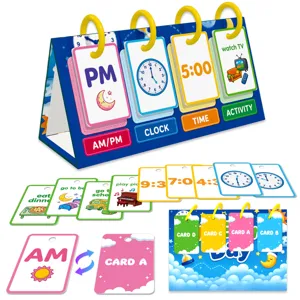 Calendario didattico per bambini apprendimento tempo gioco educativo con schede attività.