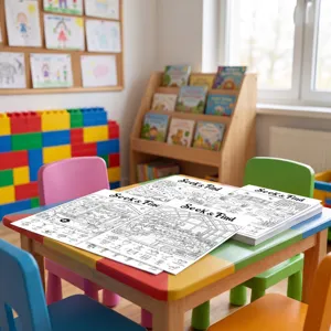 Kinder Malvorlagen Suchbilder Aktivitätshefte Lern- und Zeichenhefte für Kinder im Set