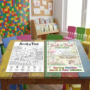 Kinder Such- und Malposter Set, lustige Lernaktivität Kunstpapier Bogen für Jungen und Mädchen.