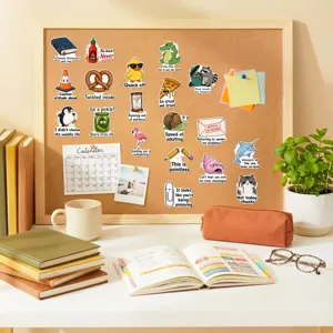 Ensemble d'autocollants décoratifs étanches de mèmes amusants pour journal et ordinateur