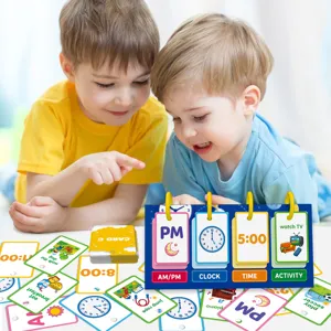 Carte da tavolo per bambini per imparare il tempo giocattoli educativi per infanzia