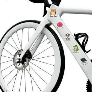 Lot d'autocollants meme drôles imperméables, stickers décoratifs créatifs pour ordinateur et vélo.