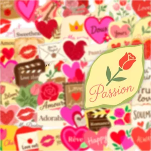 50 piezas pegatinas transparentes PET amor romántico corazón rosa labio decoración
