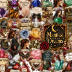 50pcs PET transparent vintage crystal beauty stickers for journaling DIY waterproof crafts
