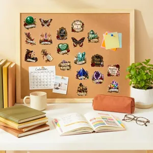 Vintage crystal and magical theme PET transparent stickers, perfect for DIY journaling.