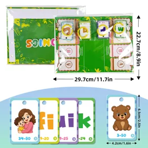 119pz carte educative parole visive apprendimento precoce flash card per bambini