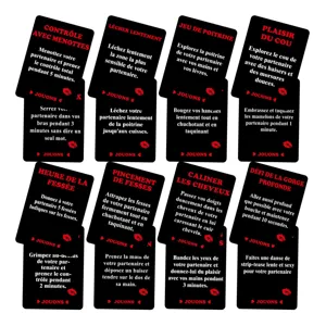 Franse stellen interactief spel kaarten volwassen romance bordspel set van 50 stuks